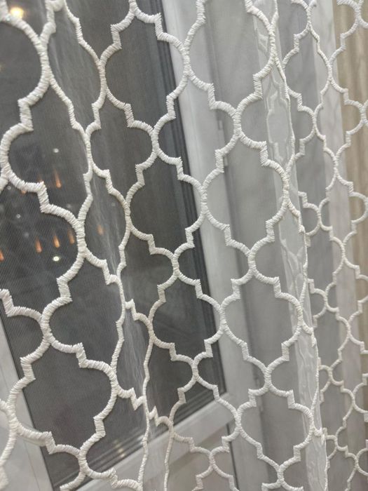 Тюль белая 6м идеальная