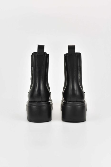 Дамски Боти Karl Lagerfeld KOMBAT Ankle Gore Boot 000 Black Lthr Women