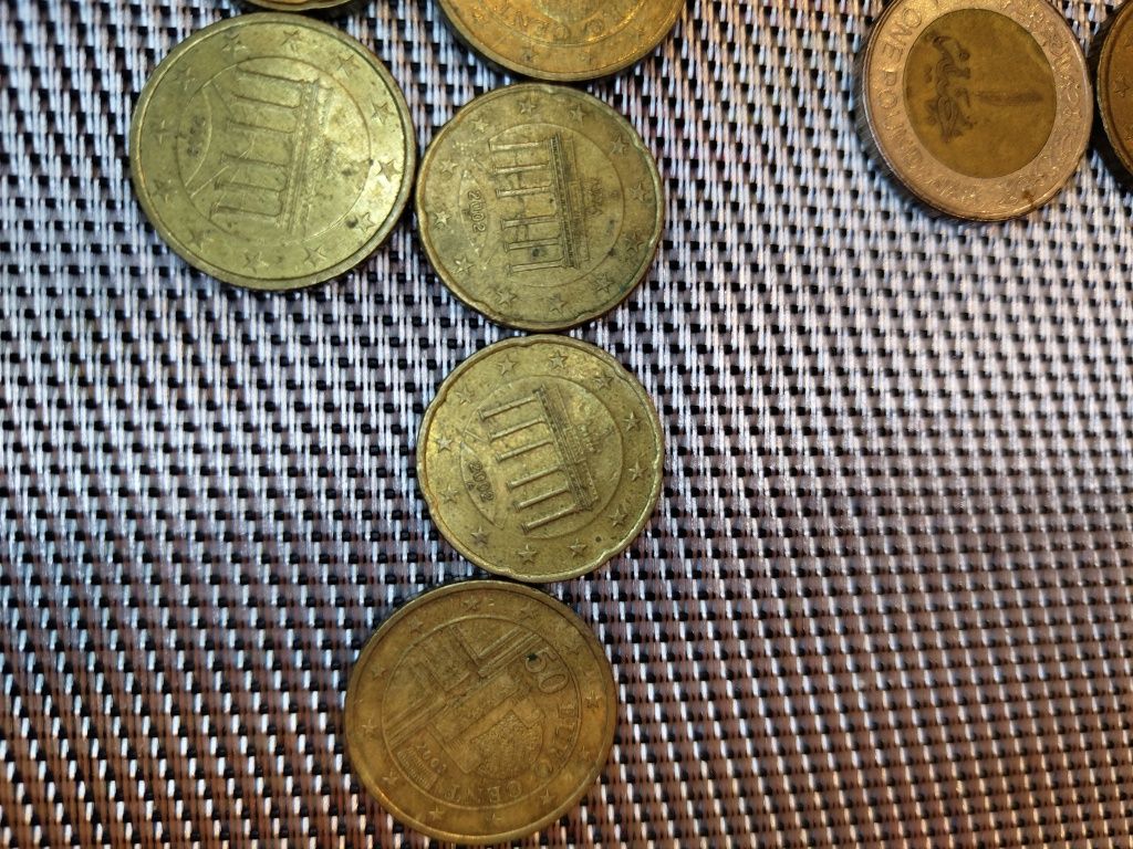 monede euro din 1999 ,2000,2001,2002,2003