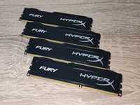 16 Gb ( 4 x 4 Gb ) RAM Kingston HYPER X FURY DDR3 1600 Mhz