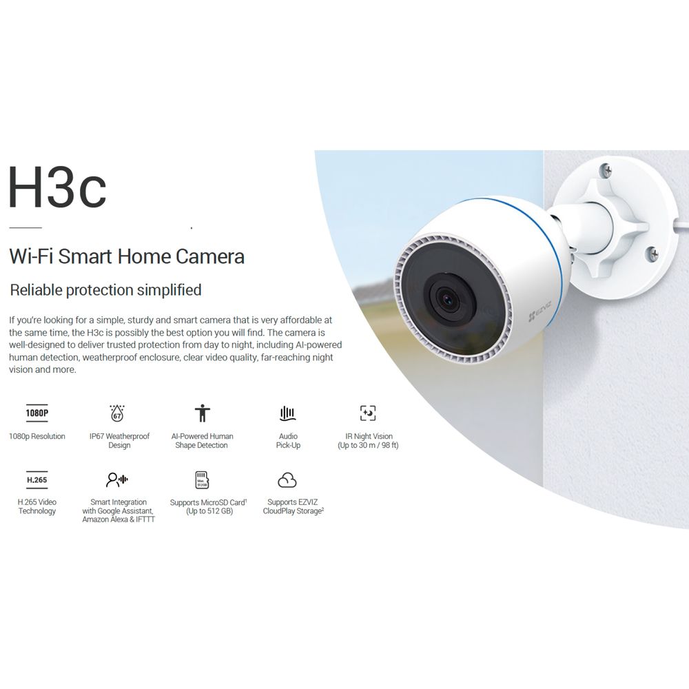 Ezviz H3c 1080p Wifi ip Kamera