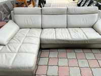 Продам кожаный диван б/у. Цвет серый. Размер 2,90 на 2,0