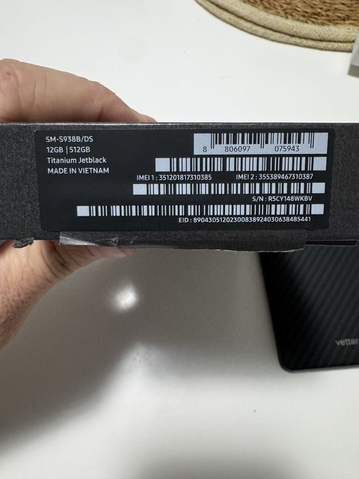 Vand samsung s25 ultra jet black 512 gb !!!