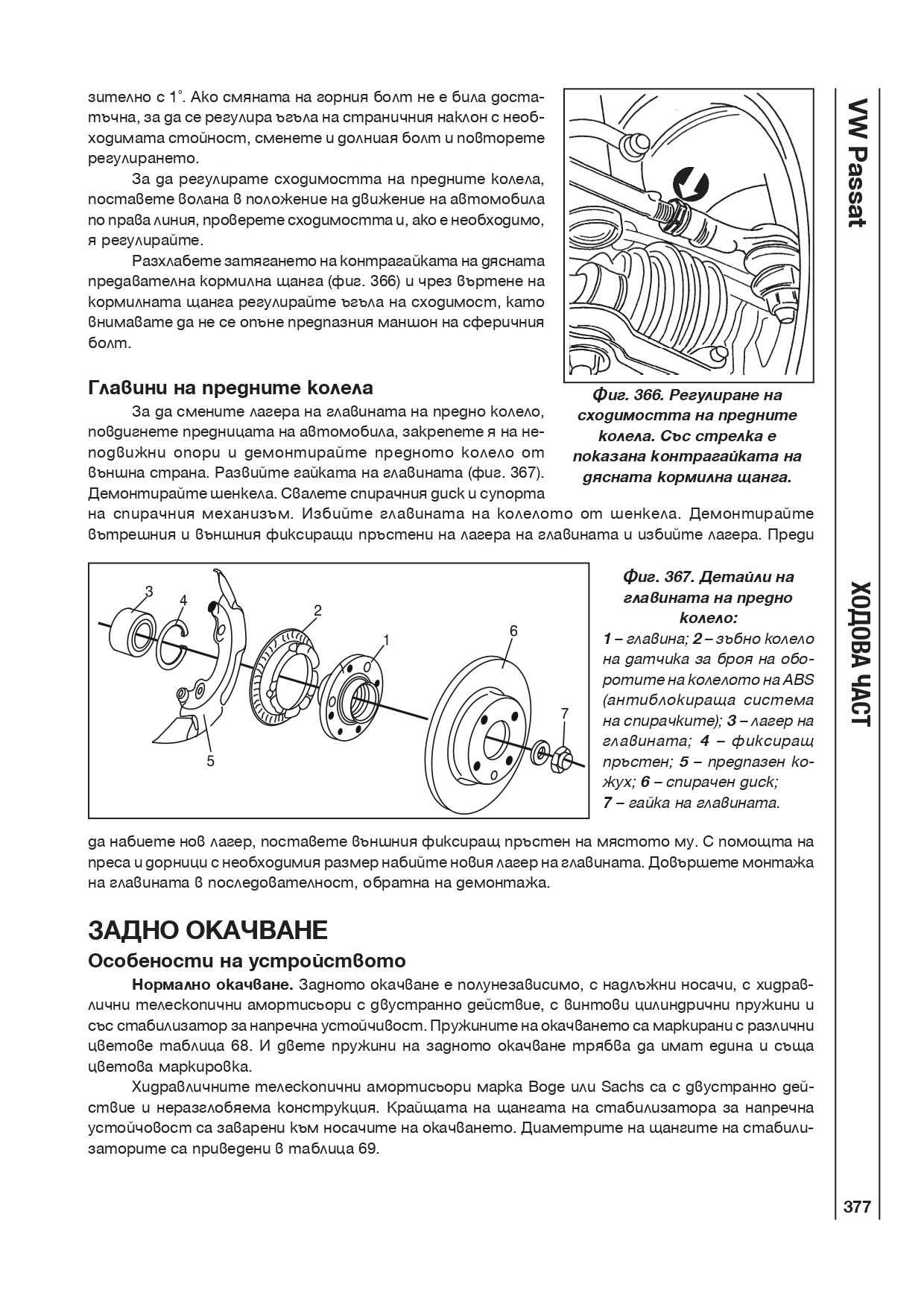 VW PASSAT, Пасат - ръководство за ремонт, от 1988 до 1996 год