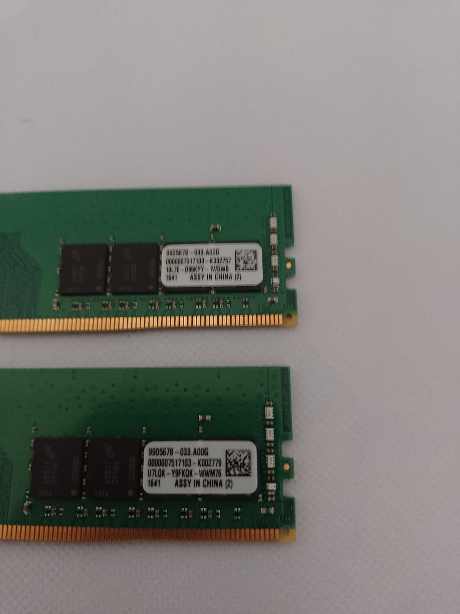 Kit RAM 8GB PC DDR4 2133 Kingston