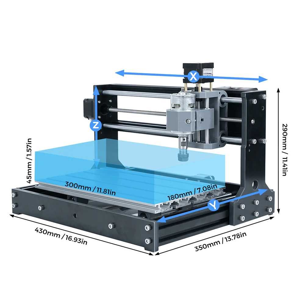 CNC фрезерный станок с ЧПУ  ТТС 3018 s