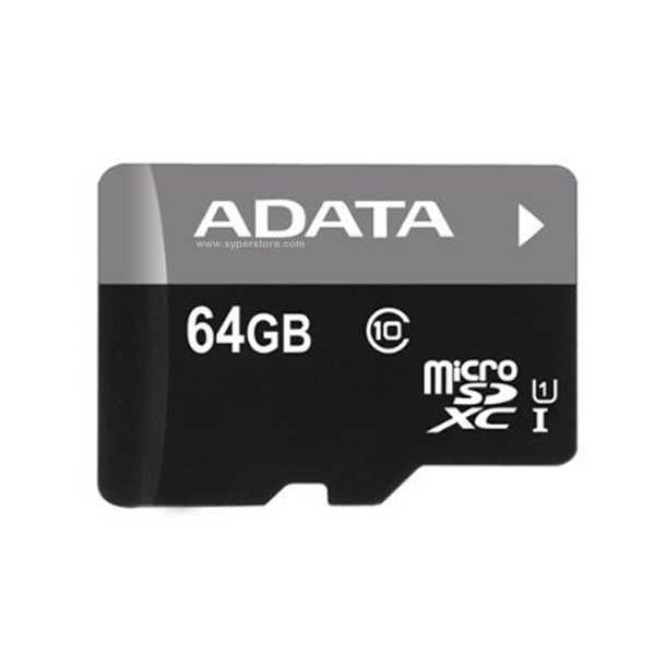 ФЛАШ КАРТА MicroSD  64 GB "A-DATA" + SD адаптер клас 10 Secure Digital