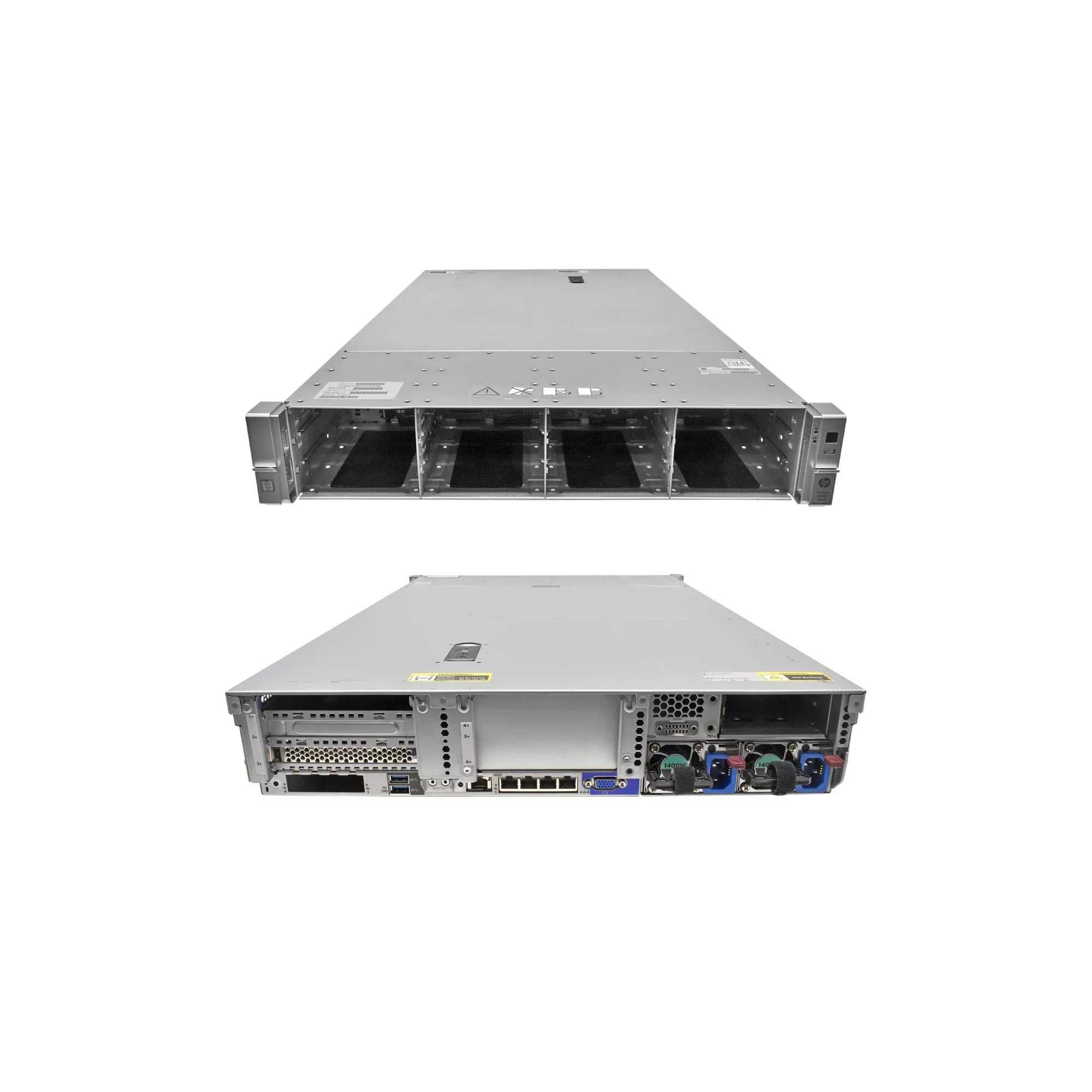HP DL380 G9 Gen9 сървър E5-2673 v3, 64GB RAM, релси, опция caddy