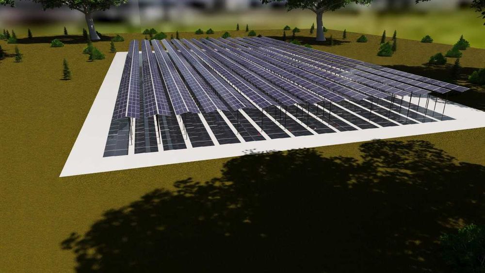 Профессиональная установка солнечных панелей.