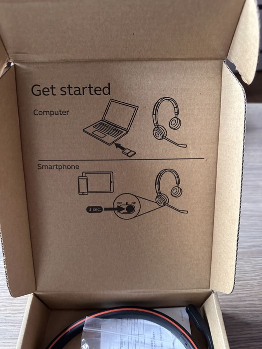 Casca Jabra Evolve 65 full box