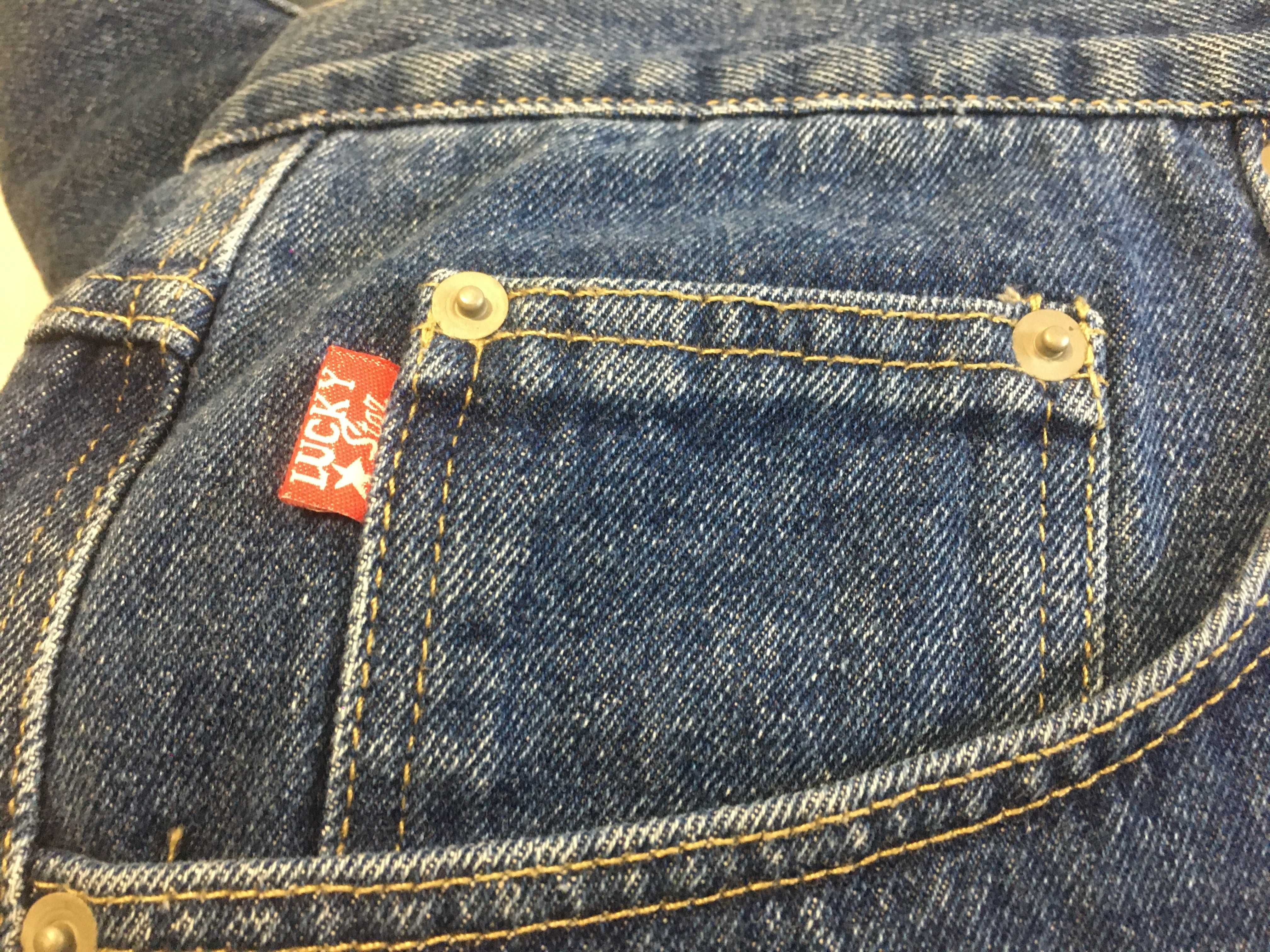 LUCKY star jeans, 132 см талия