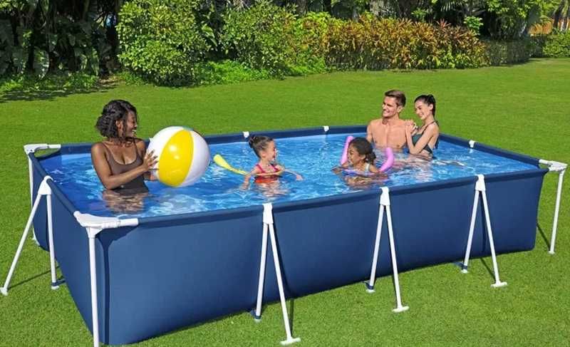 Piscina Bazin Familie Copii Relaxare Cadru Bestway 400x211x81cm BV