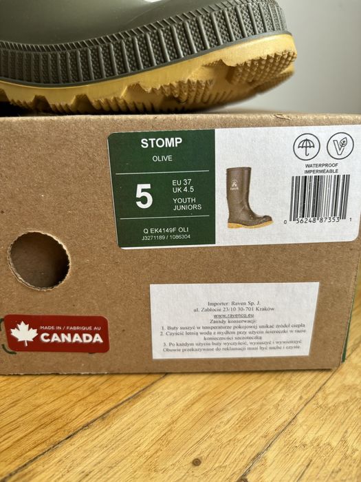 Cizme guma de calitate Kamik nr.37 made in canada