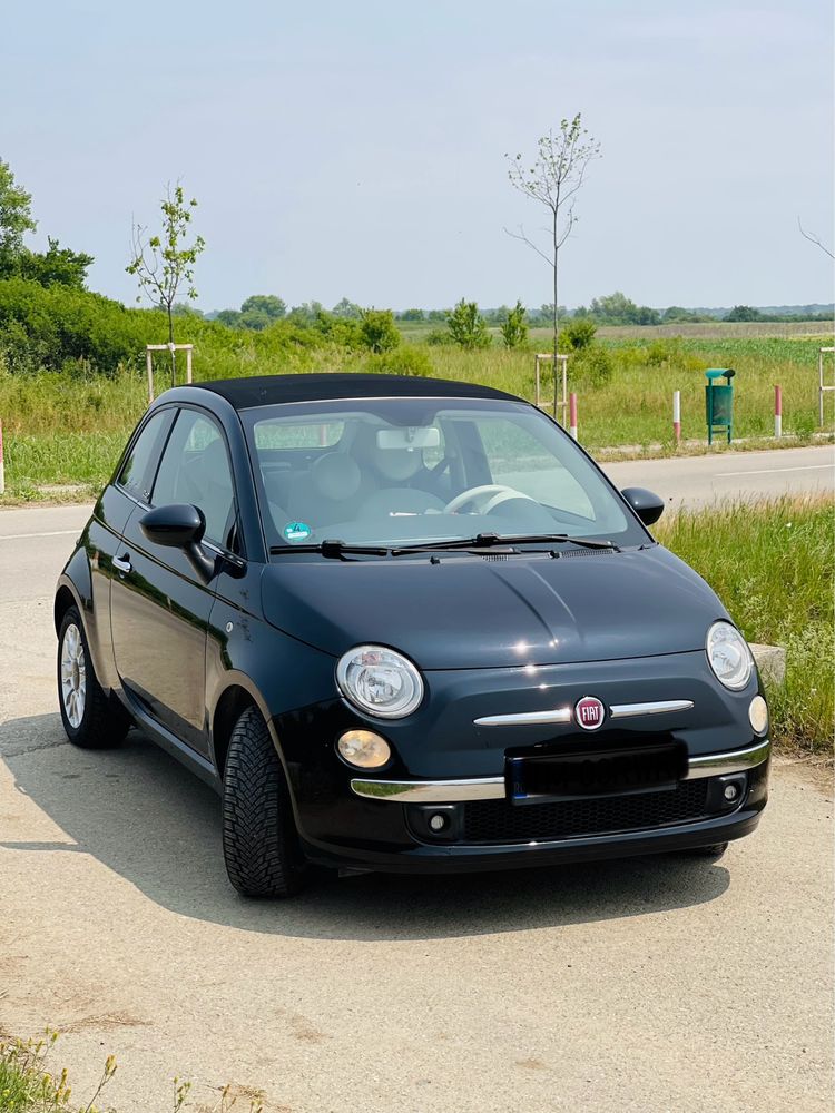 Fiat 500 Cabrio 1.2 Benzină, Automat, 2011 – Decapotabilă, Întreținută