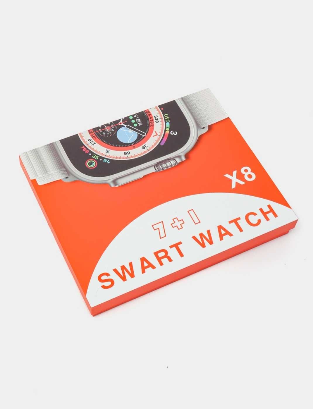 Смарт часы, набор 7+1 Smart watch x8, версия 5.3.