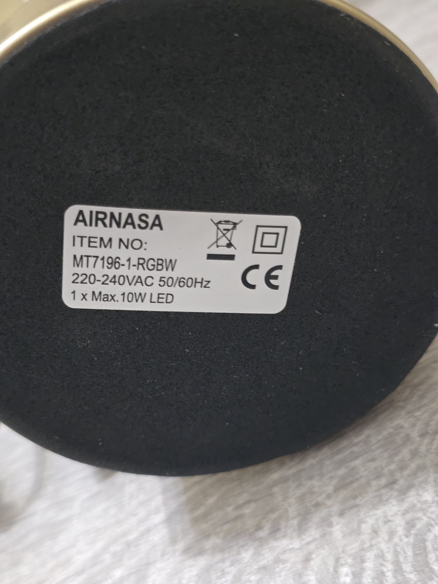 Lampa de noptieră Airnasa – Design spiral modern, 10 moduri RGB