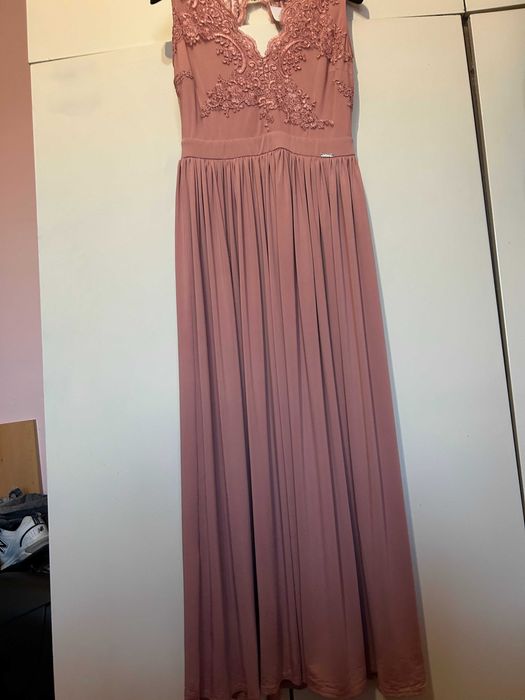 Официална дамска рокля пепел от рози