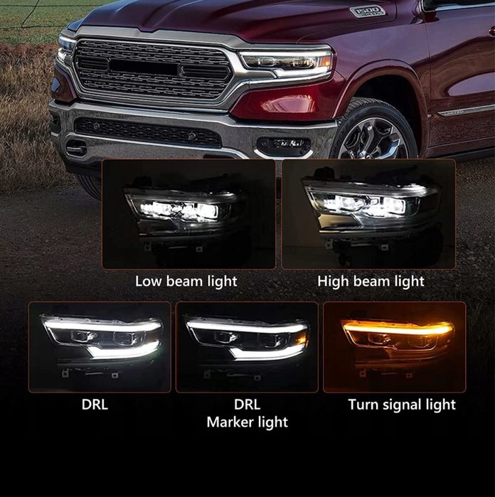 Комплект фарове Dodge Ram 2019+