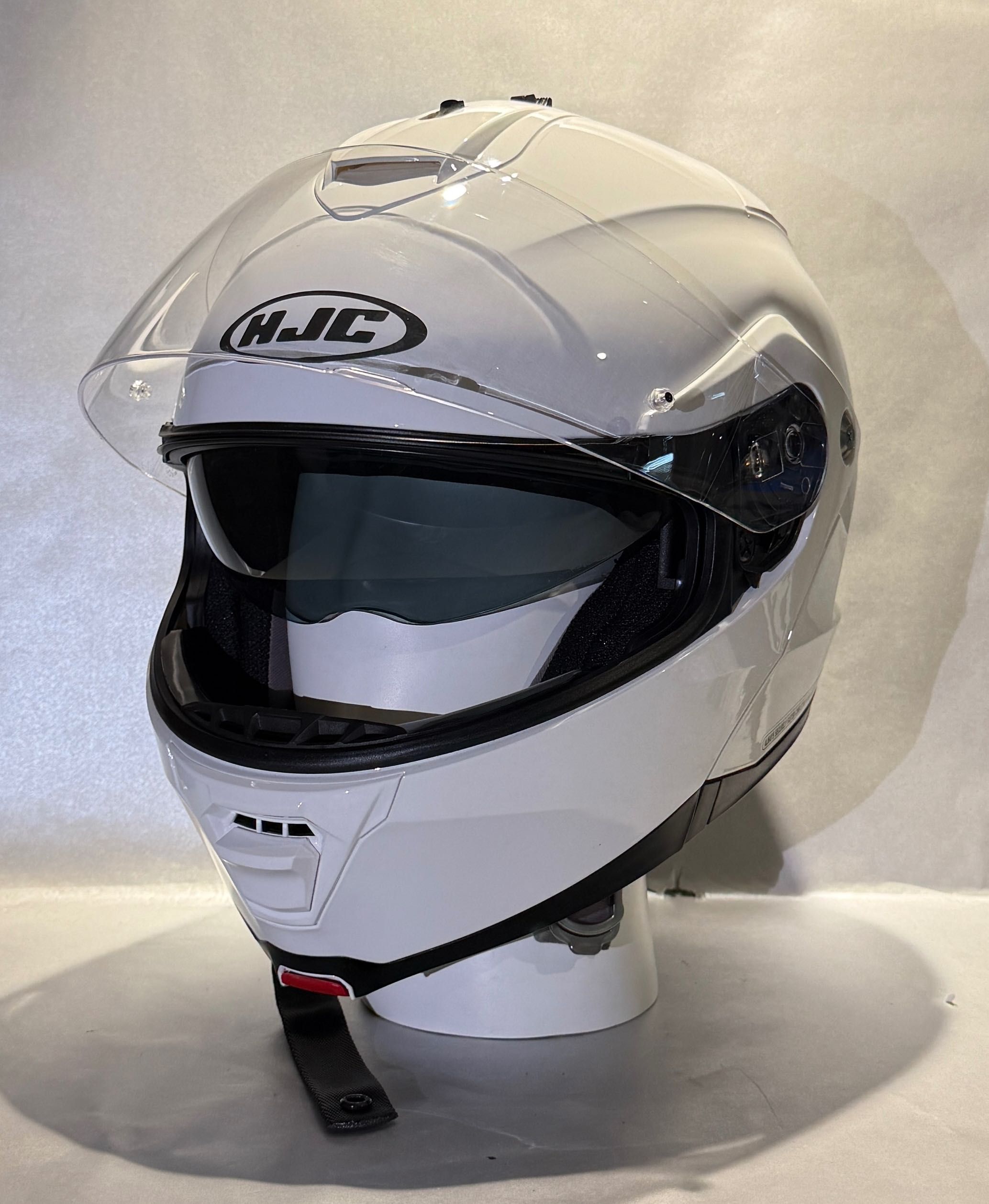 Неразличима от нова модуларна каска за мотор HJC IS-Max II размер XL.