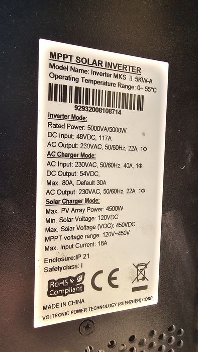 Invertor solar 5kw on/off grid