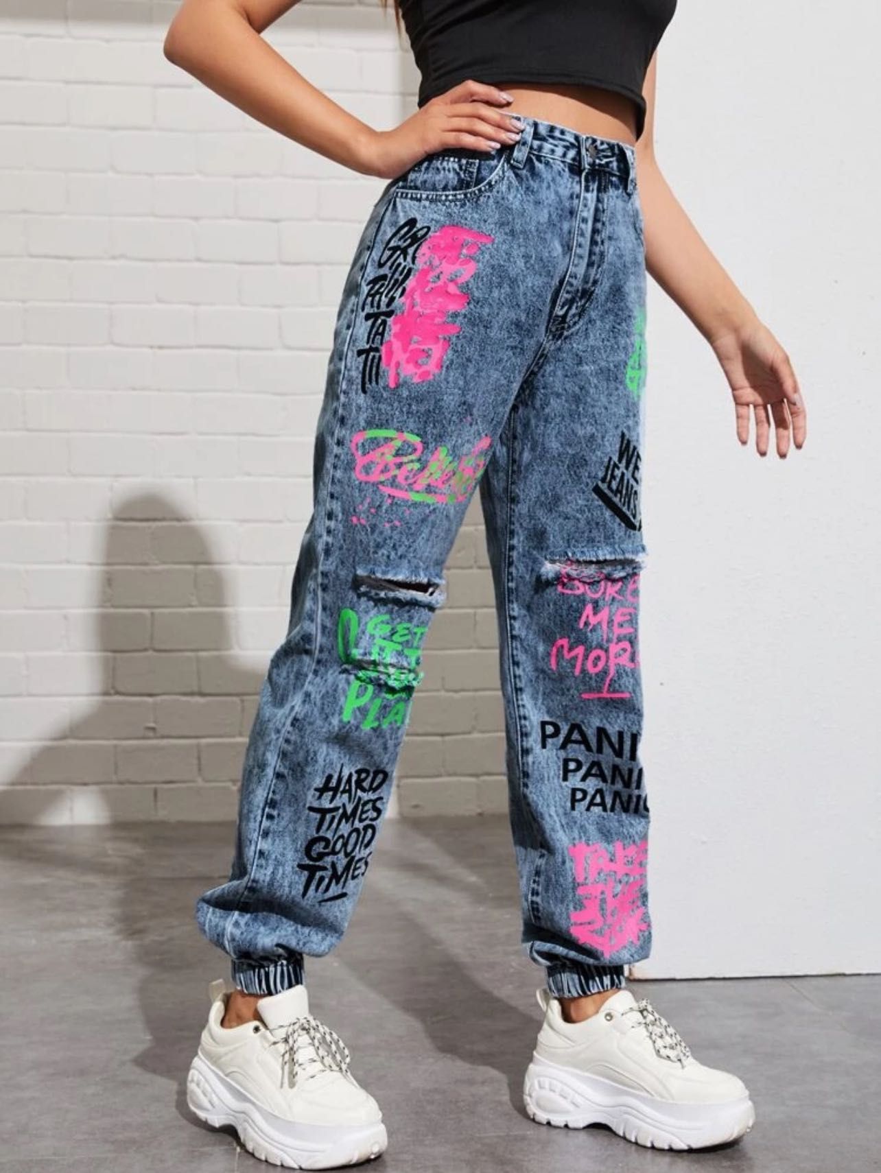 Дамски baggy дънки Shein
