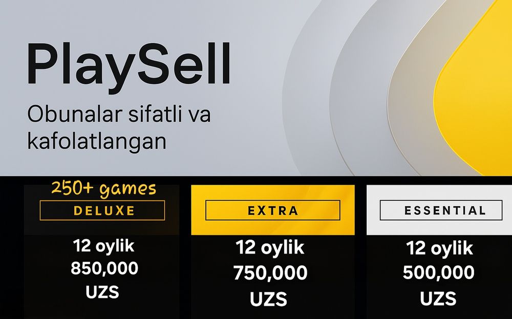 Sony Playstation 4 / 5 uchun ps plus Deluxe Exstra obunalar ps4 ps5