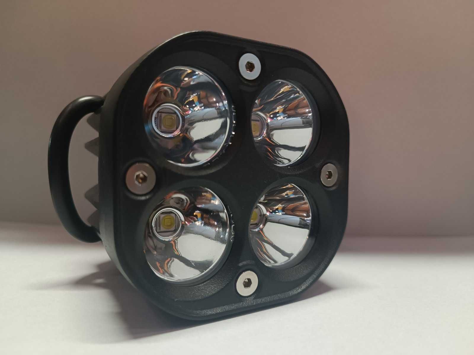 Работна лампа 12V-24V 40W бяла светлина Джип АТВ Коли