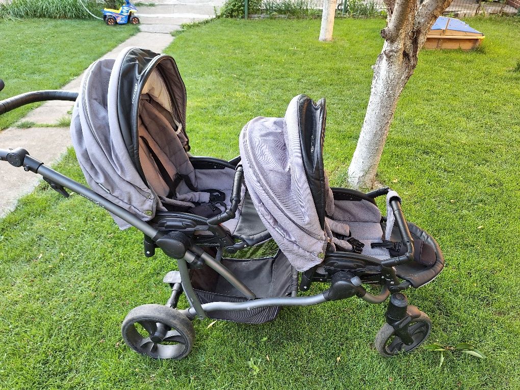 Carucior gemeni 3 în 1 Bebeto 42