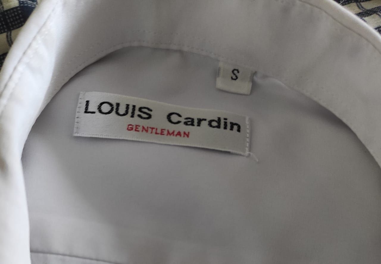 Продам белую шелковую рубашку с длинным рукавом LOUIS Cardin, размер S