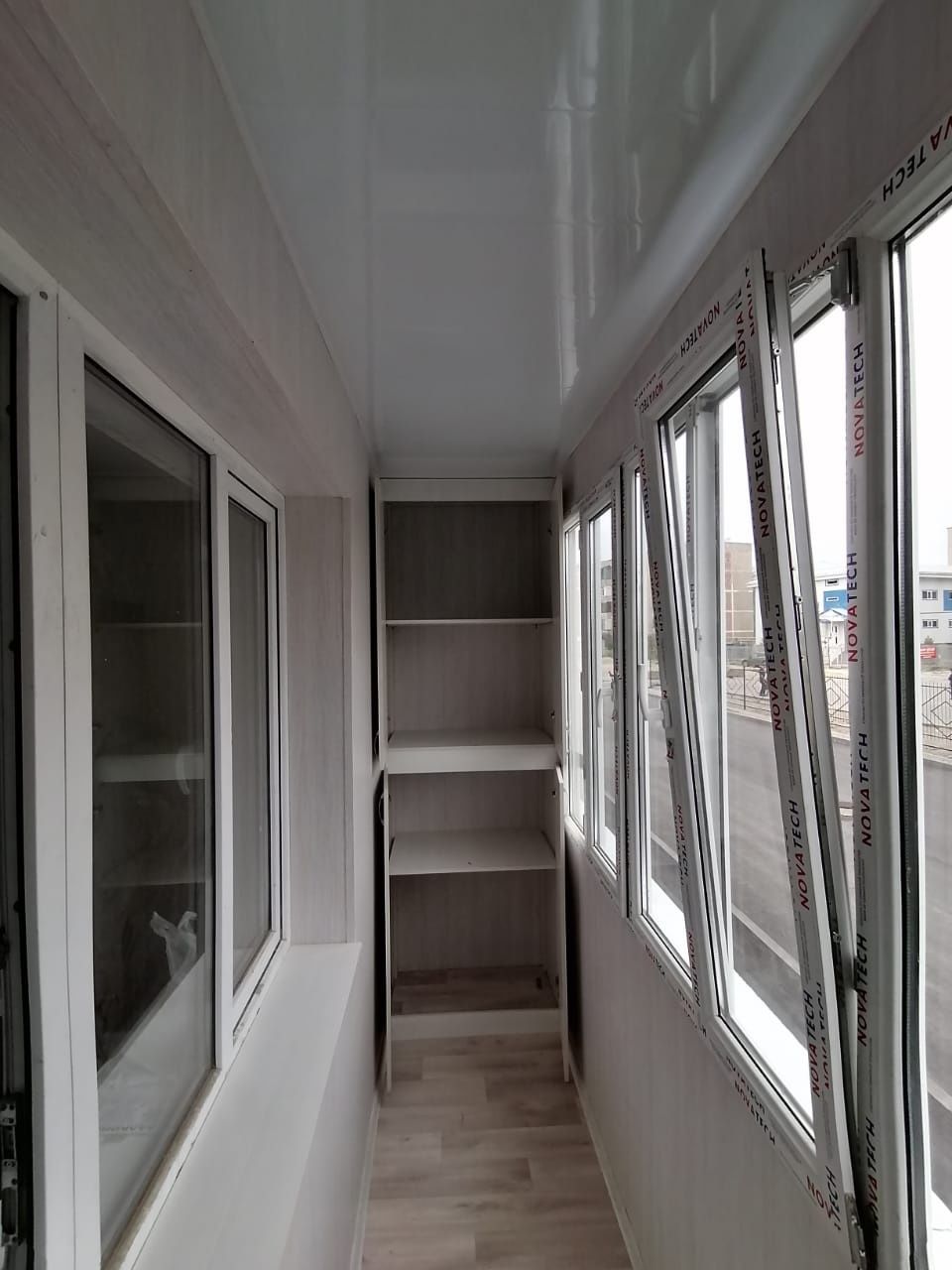Ремонт балконов в Алмате утепление остекления стройной шкаф