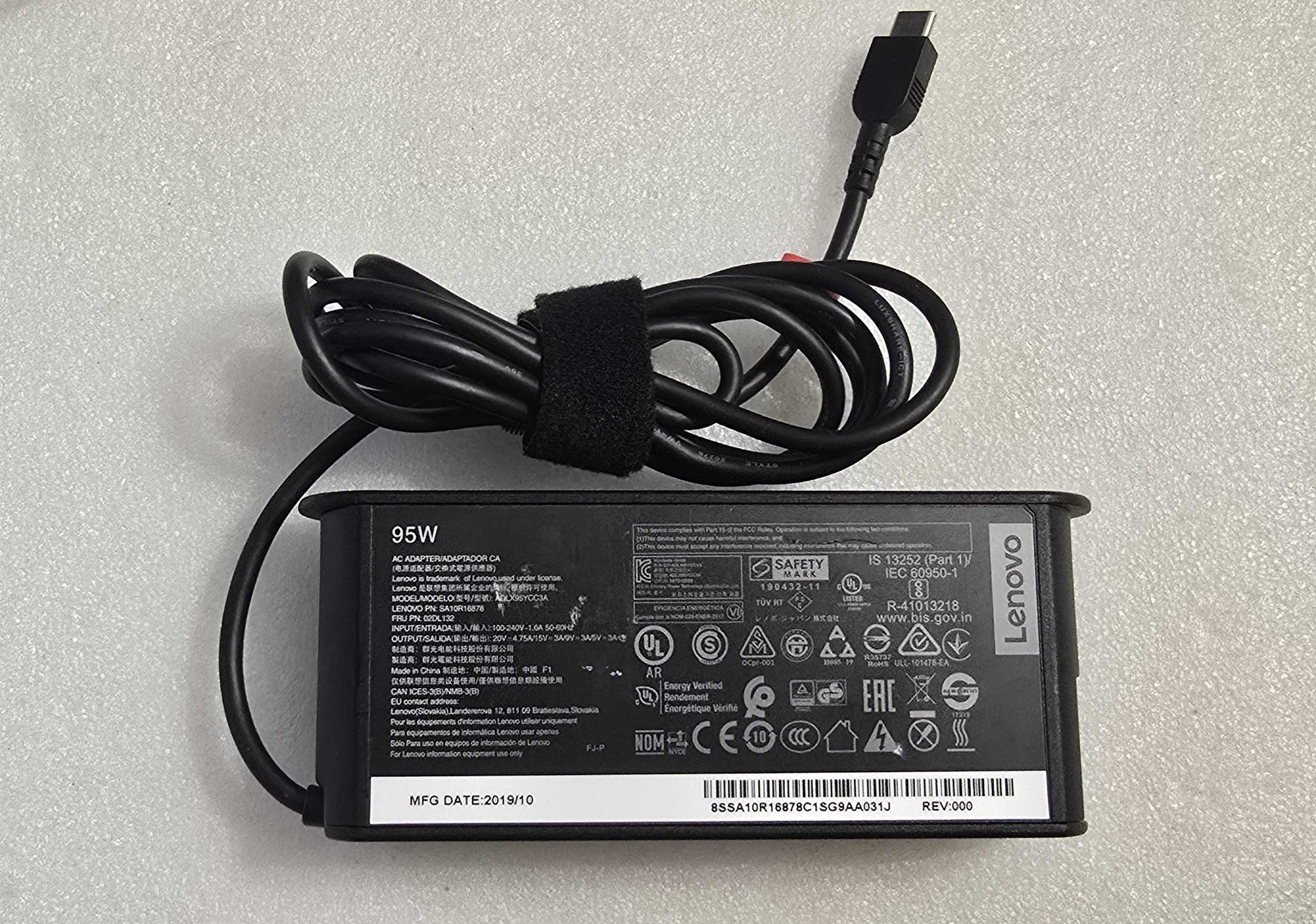 Incarcator original Lenovo 20V 4.75A 95W, TYPE-C ADLX95YCC3A - poze