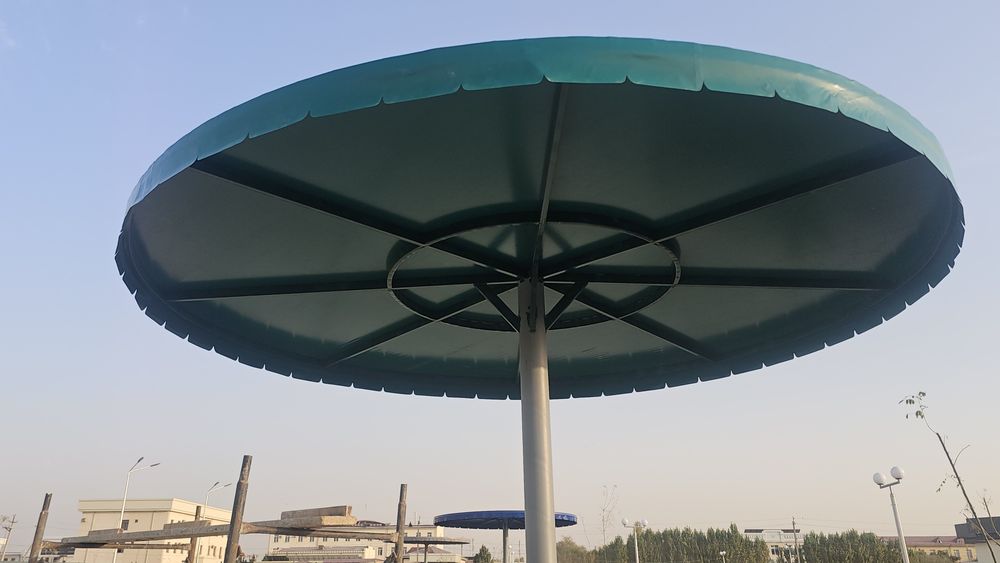 Банер тент баннер бассейн и сарафан навес  установка