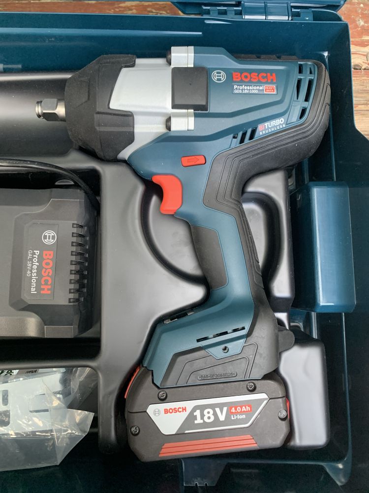 Bosch GDS 18V-1000/ударен безчетков гайковерт /+батерия 4 ah.,+зарядно