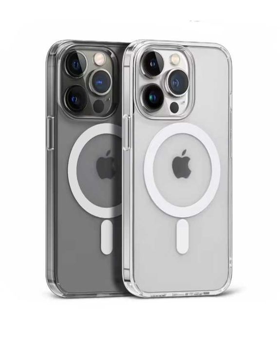 Husa MagSafe iPhone 15 Pro Max / Cerc Magnetic / Transparenta