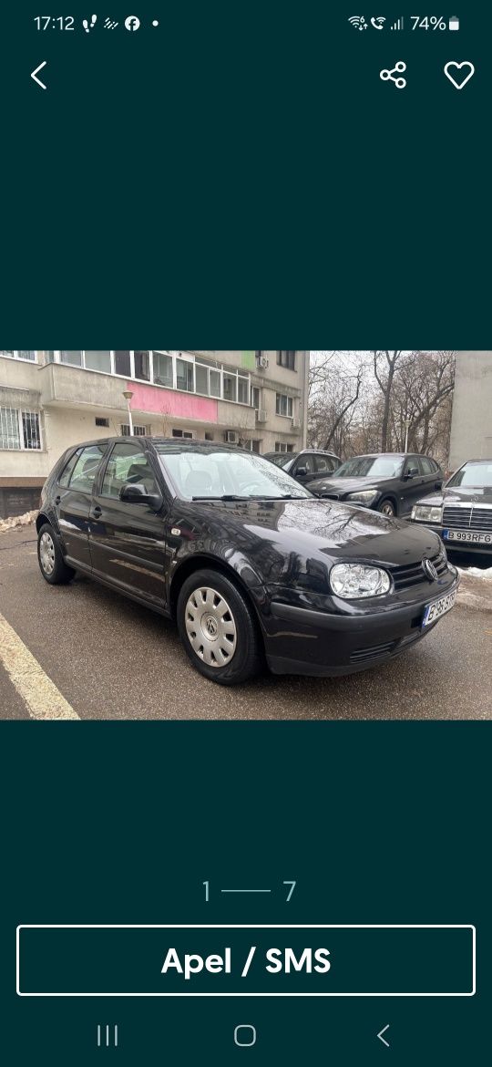 Vând wolsvagan golf 4 , 1.6 benzina pret 1100 euro