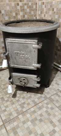 Vand boiler pe lemne inox 95L cu soba
