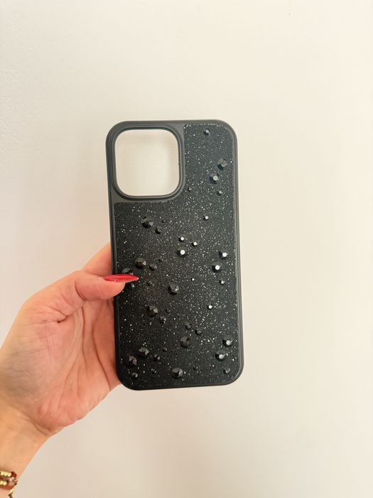 Swarovski case - black 16 pro max | Кейс Сваровски - черен 16 pro max