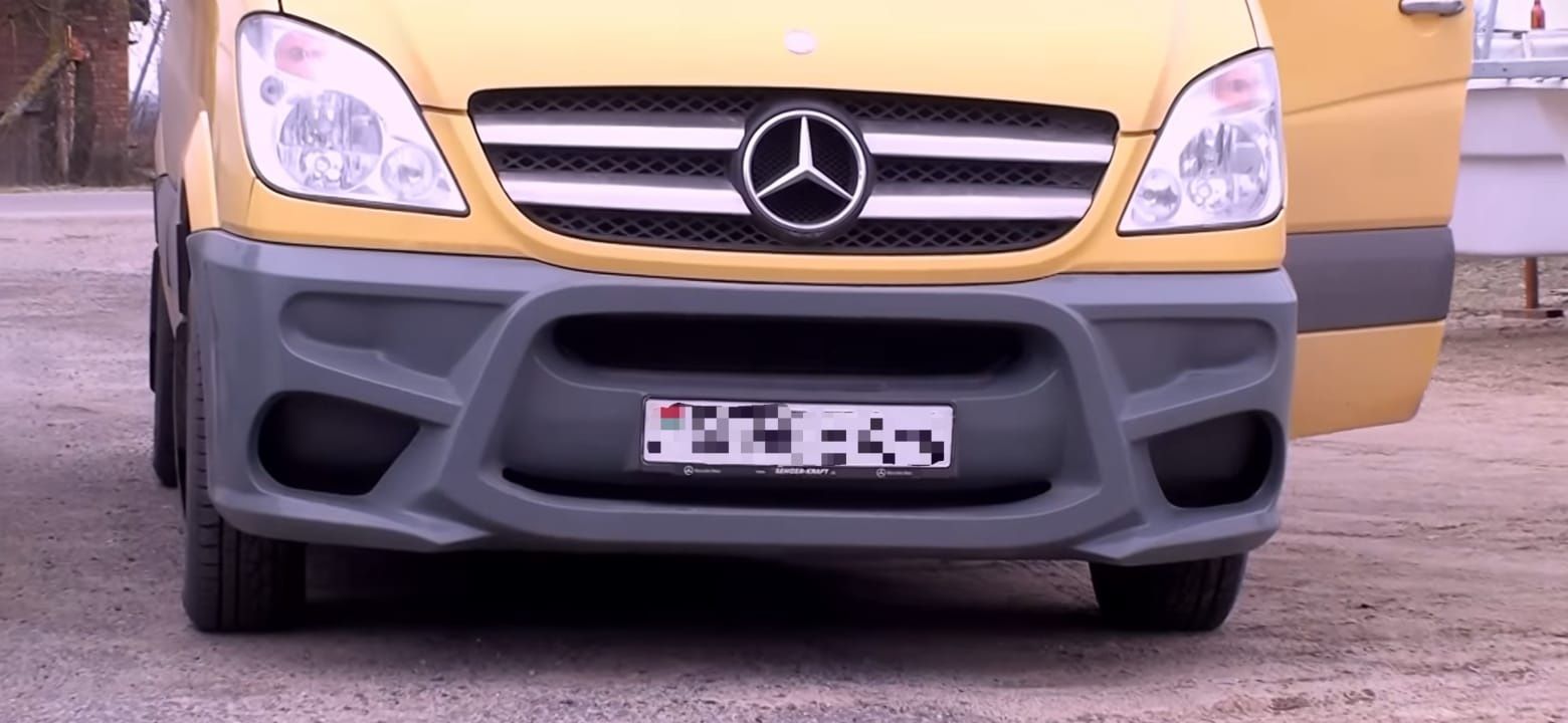 Передний бампер W906 Riger дорест