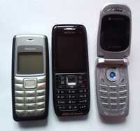 3 telefoane (Nokia E51-1, Nokia 1110i și Sagem My C2-3), defecte