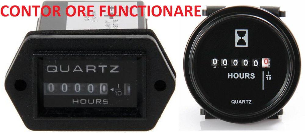 Tahometru turometru indicator turatie tractor, combina 0-9999rot/min.
