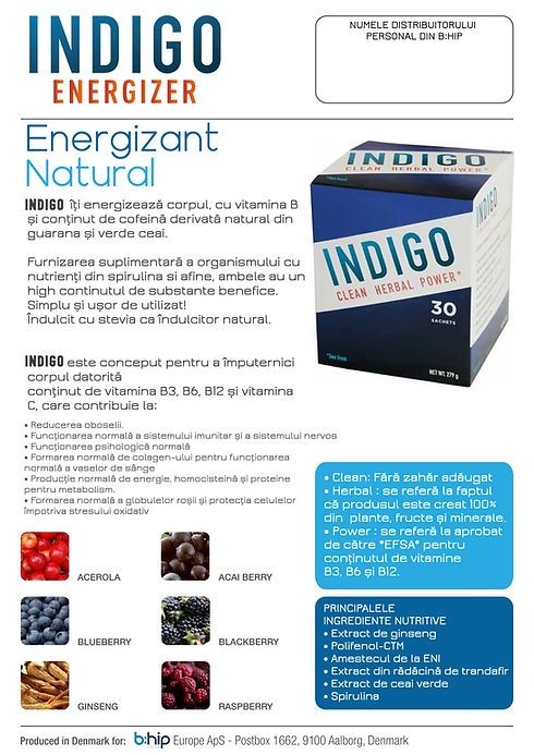 INDIGO-energizant natural