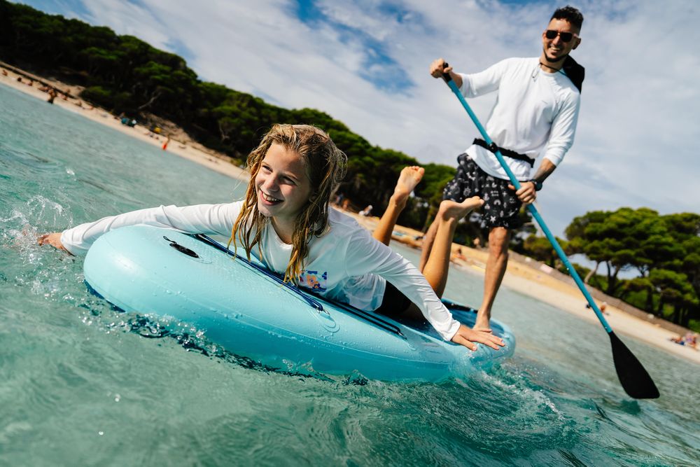 Set Stand up paddle gonflabil 10'6 1-2 - produs resigilat Decathlon