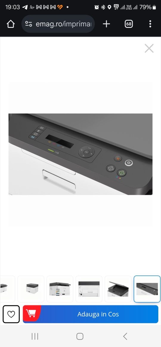 Imprimanta, HP, Color Laser MFP 178nwg, 3 in 1, A4, Alb/Negru, SIGILAT