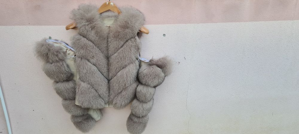 Haină de blană elegantă