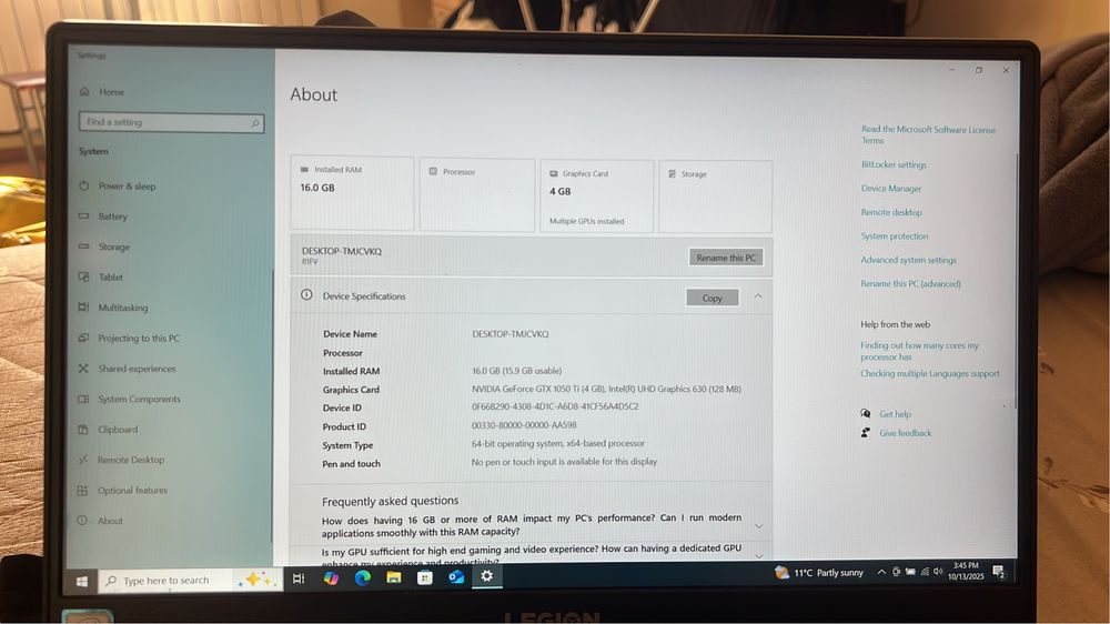 Laptop Lenovo Legion