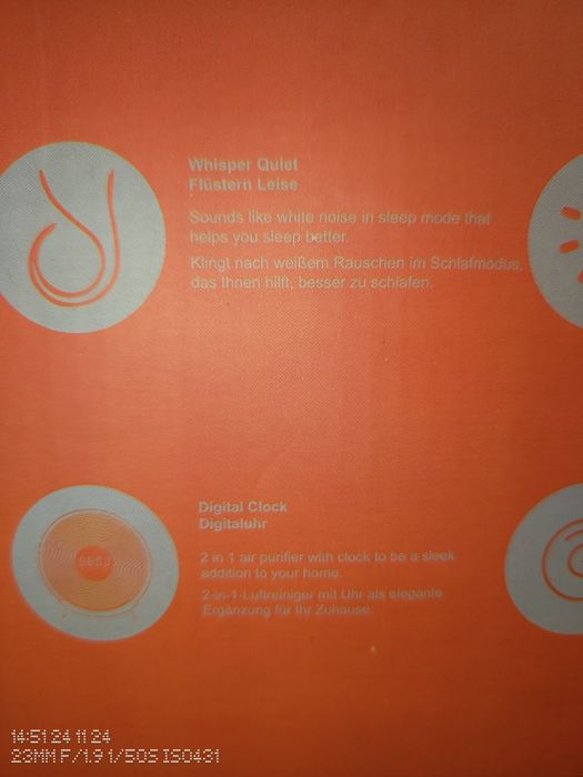 Unbeaten ferris 360 Purifcator aer smart wifi display led, filtru hepa