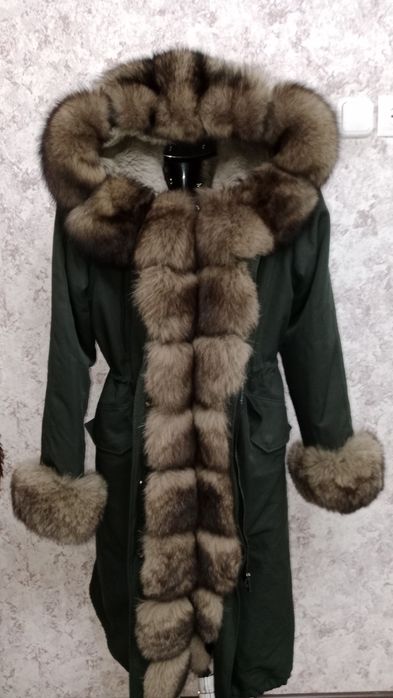 Парка Бобровый мех сьёмный 46р