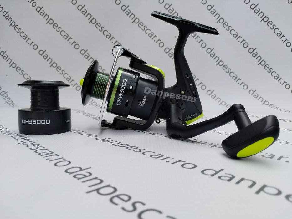 SET 4 Mulinete FL QFB5000 6 rulmenti pentru crap DIVERSE CULORI