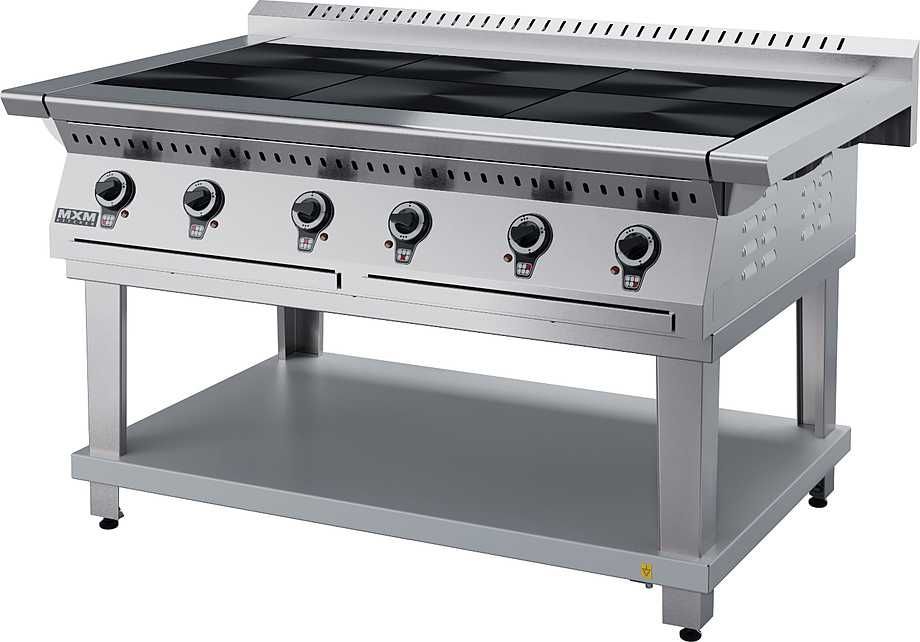 Электрическая плита профессиональная на 6 конфорок, плита чугунная МХМ