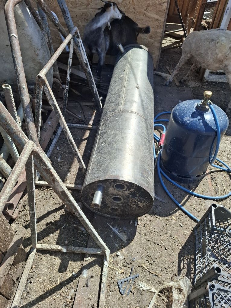 Boiler din inox pe lemne